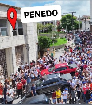 Multidão recebe Renan Filho em Penedo na abertura de caravana pelo Sul de Alagoas