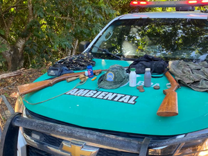 Polícia Militar apreende armas e apetrechos de pesca em Marechal Deodoro