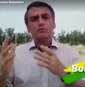 [Vídeo] Bolsonaro critica soltura de mulher suspeita de porte ilegal de arma em Alagoas