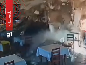 Caminhoneiro é atingido por motorista bêbado e vai parar dentro de restaurante em MT
