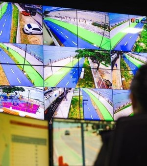 Câmeras de videomonitoramento reforçam segurança na nova orla de Maceió