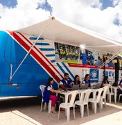 Serviços gratuitos da Seprev chegam a Piranhas com ônibus itinerante