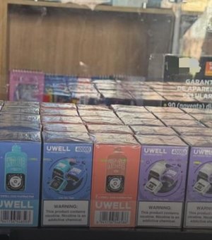 Polícia Civil apreende grande quantidade de cigarros eletrônicos em operação na capital
