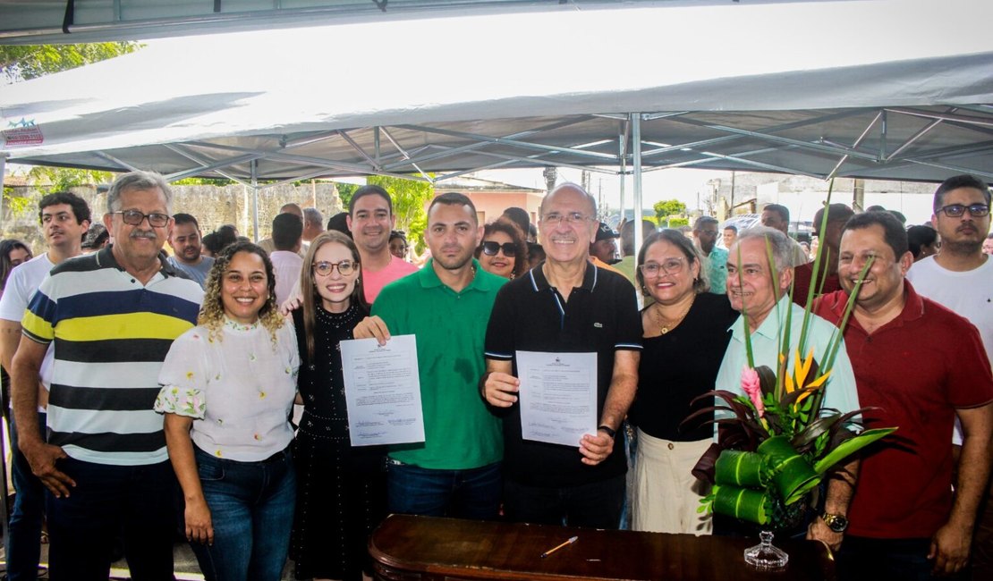 Prefeito Ronaldo Lopes assina ordem de serviço para construir Centro Público de Convivência no Oiteiro