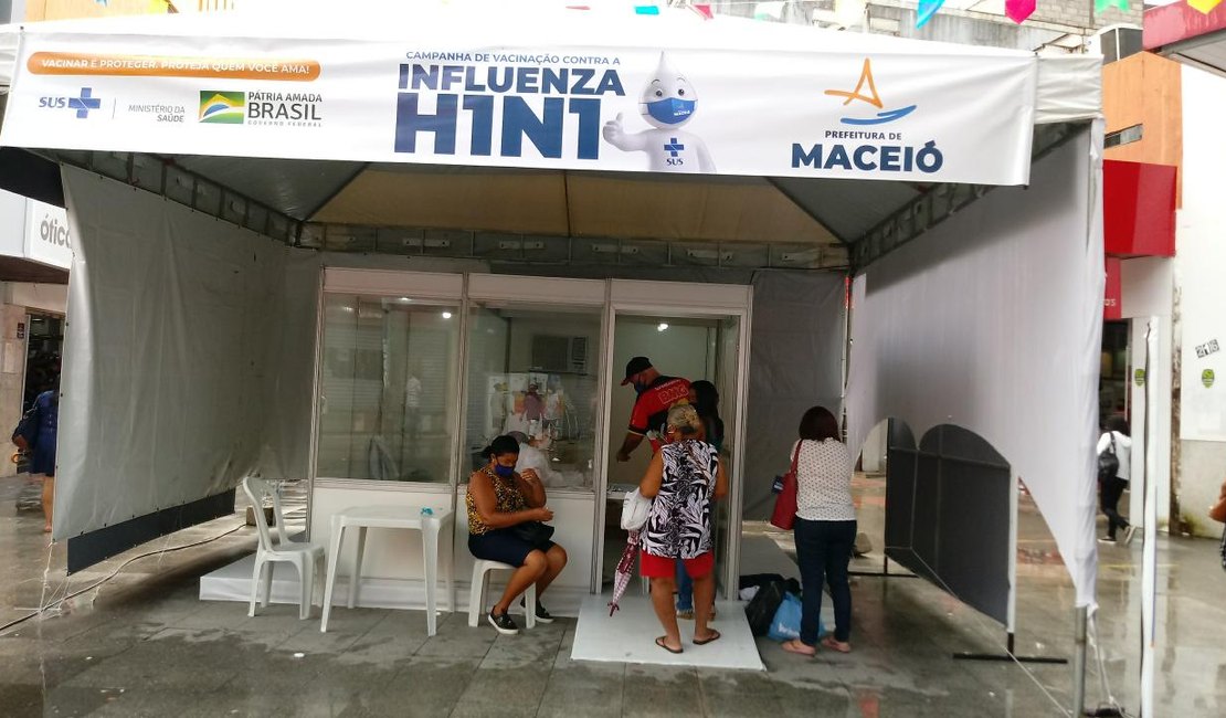 Com baixa adesão da população, Maceió faz mutirão de vacina contra a Influenza