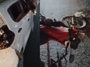Motociclista sofre fratura no fêmur após colisão com carro no Tabuleiro do Martins