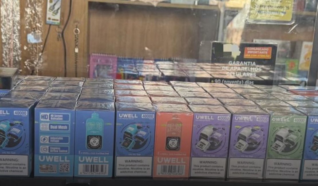 Polícia Civil apreende grande quantidade de cigarros eletrônicos em operação na capital