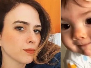 Tatá Werneck brinca sobre nome da filha, Clara Maria, e bebê a 'corrige'