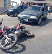 Colisão entre moto e carro deixa duas mulheres feridas na zona rural de Arapiraca