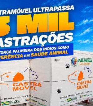 Castramóvel ultrapassa três mil castrações de animais em Palmeira dos Índios