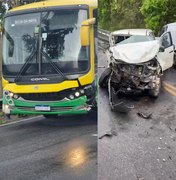 Colisão envolvendo caminhonete, ônibus e van é registrada na Ladeira do Catolé