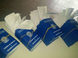 Carteiras de trabalho emitidas em ação da prefeitura estão disponíveis
