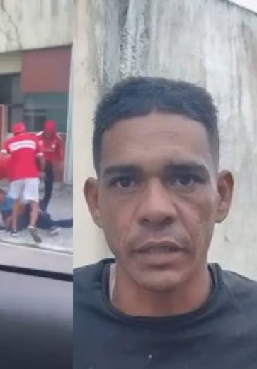 Vídeo de torcedores do CRB agredindo homem viraliza e gari acusado se defende