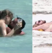 Taylor Swift e Travis Kelce são vistos aos beijos e com direito à mão boba