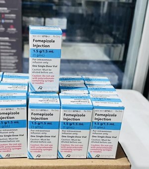 Sesau recebe 1º lote de antídotos para tratamento de intoxicação por metanol