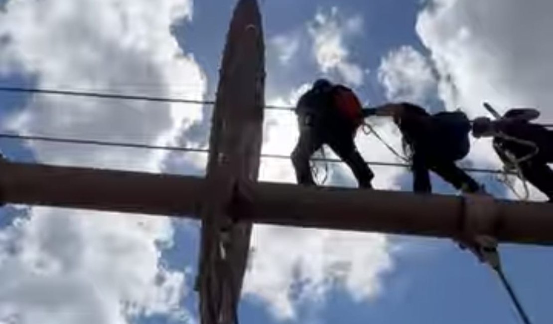 [Vídeo] Homem é preso após saltar pelado de ponte em Nova York