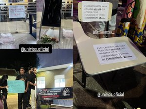 Amigos de alagoana assassinada em hotel de Aracaju fazem ato em memória da vítima