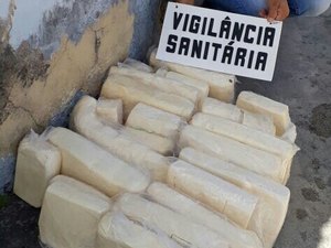 Vigilância Sanitária apreende queijo clandestino na cidade de Penedo