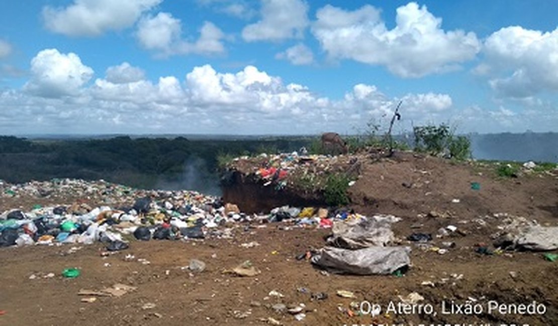 Batalhão Ambiental registra crime por descarte irregular em lixão de Penedo
