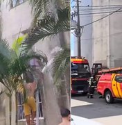 [Vídeo] Princípio de incêndio atinge apartamento no bairro do Antares, em Maceió