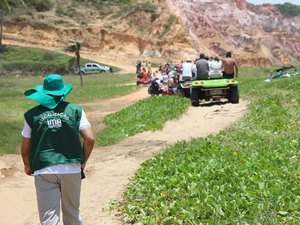Força-tarefa mira bugues em área de vegetação protegida de Alagoas