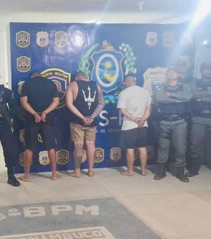 Forças policiais de Alagoas e Pernambuco realizam operação integrada e prendem foragidos em Palmares/PE