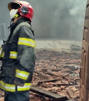 Incêndio destrói igreja evangélica em São Miguel dos Campos