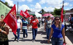 Agentes de saúde realizam protesto em Taquarana