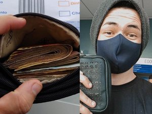 Engenheiro acha carteira com R$ 1.185 em mercado e devolve para dona