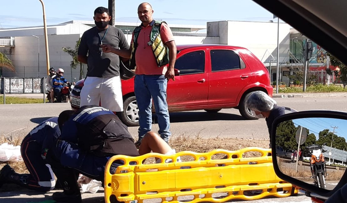 Acidente entre motocicletas deixa homem em estado grave, em Arapiraca