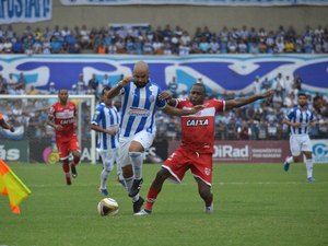 CRB e CSA duelam no Estádio Rei Pelé em situações opostas na Série B