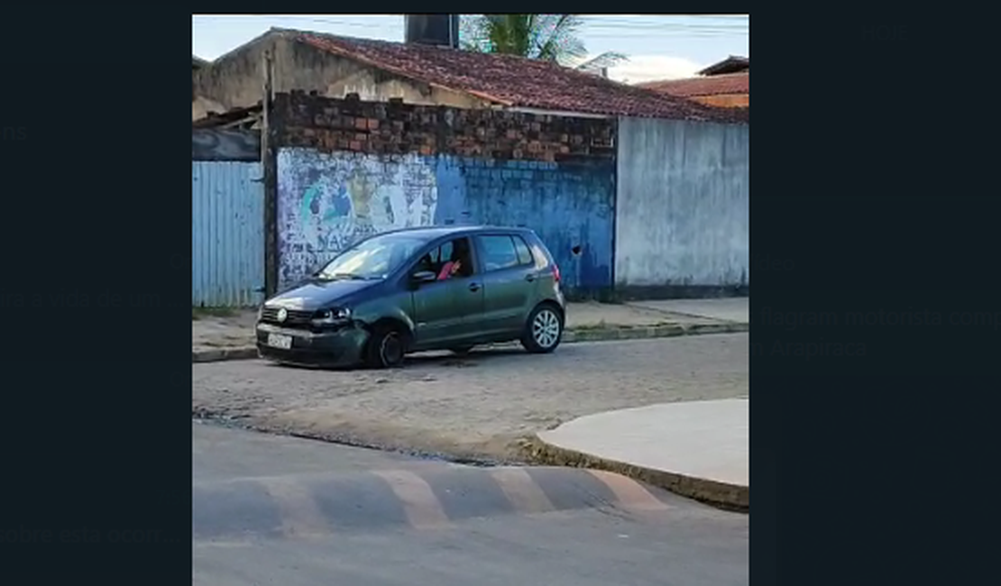 [Vídeo ] Populares flagram motorista completamente embriagado dentro de veículo