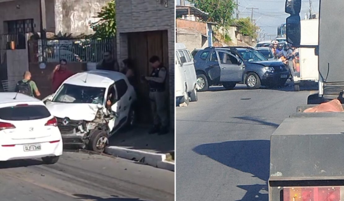 [Vídeo] Acidente na Chã de Bebedouro deixa condutor ferido em Maceió