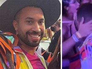 Gil do Vigor beija muito em show de Anitta e diz: 'Me permito viver'