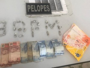 Homem é preso pela PM por tráfico de drogas em Arapiraca