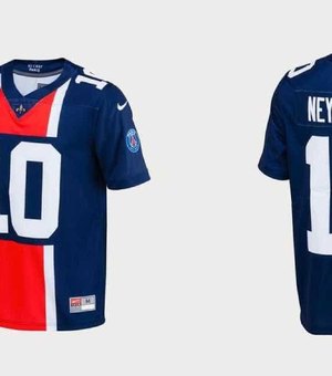 Super Bowl? PSG lança camisa de futebol americano para Neymar
