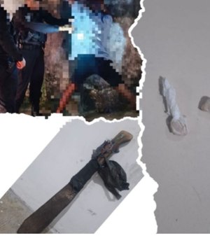 Homem é detido com facão e drogas após ameaçar moradores em Penedo