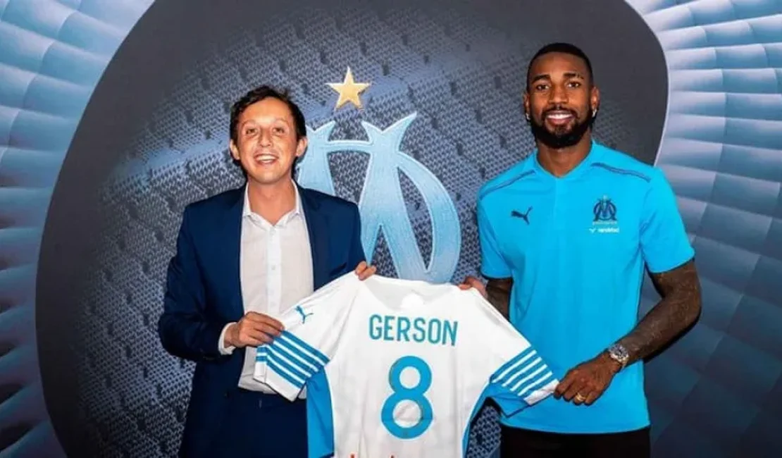 Gerson é apresentado como reforço do Olympique Marseille