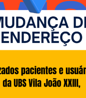 Em Palmeira, UBS da Vila João XXIII vai passar a funcionar, temporariamente, junto à UBS Denilma Bulhões