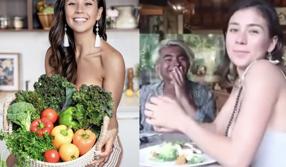 A youtuber vegana que enfureceu fãs ao ser filmada comendo peixe