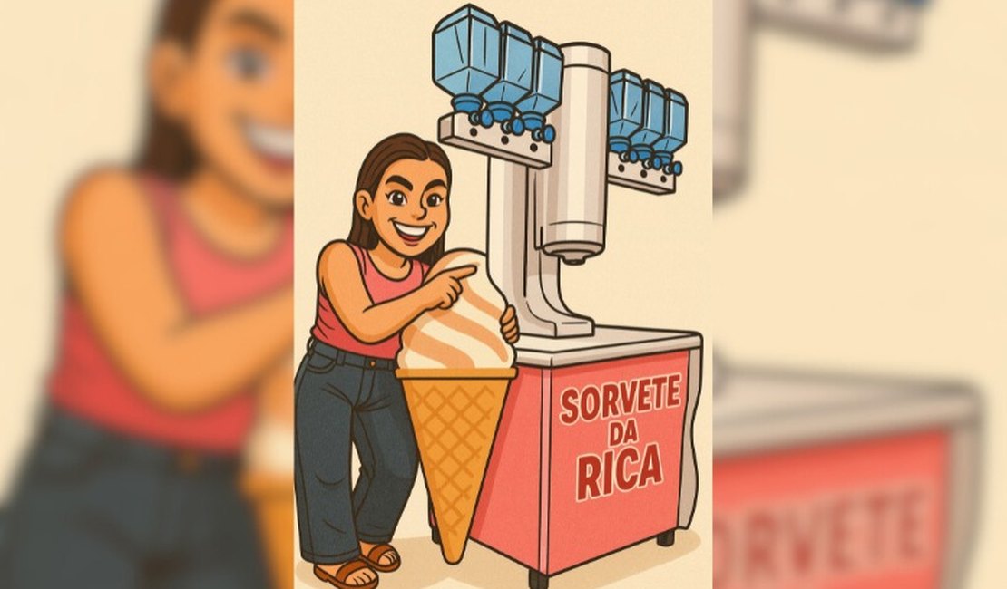 Maré de Rica inova e cria o seu próprio sorvete: o “Sorvete da Rica” promete agitar o sábado em Arapiraca