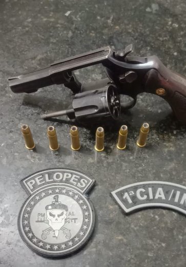 PM apreende adolescente portando arma de fogo em Campo Alegre