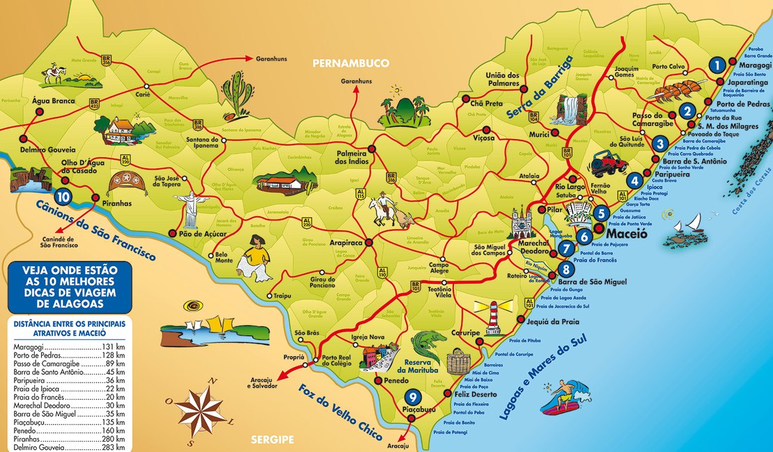 Mais 37 municípios alagoanos entram no Mapa do Turismo Brasileiro