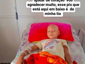 Família de criança com Leucemia apela por ajuda em Palmeira dos Índios