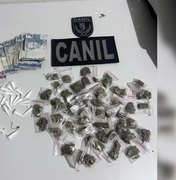 Suspeito tenta fugir, mas acaba preso com maconha e cocaína em Arapiraca