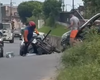 Colisão entre carro e motocicleta é registrada na Avenida Rio Branco, em Arapiraca