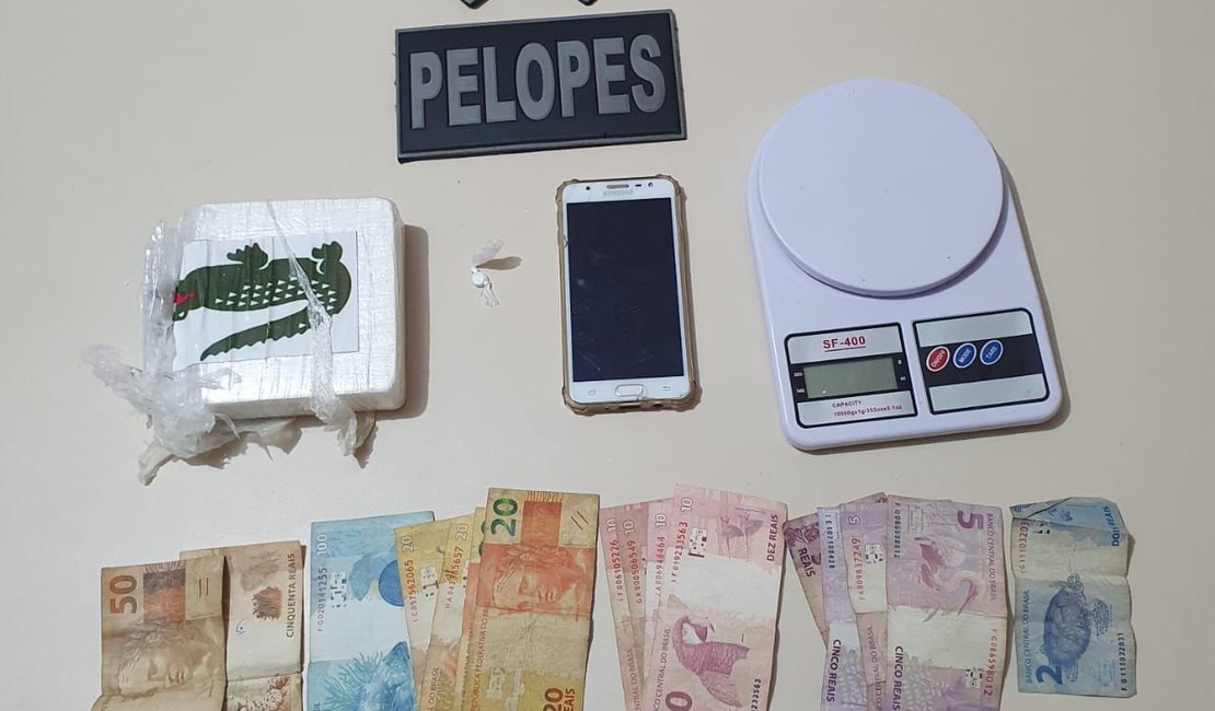 Polícia apreende pasta-base de cocaína avaliada em R$ 30 mil e prende acusado de tráfico em Batalha