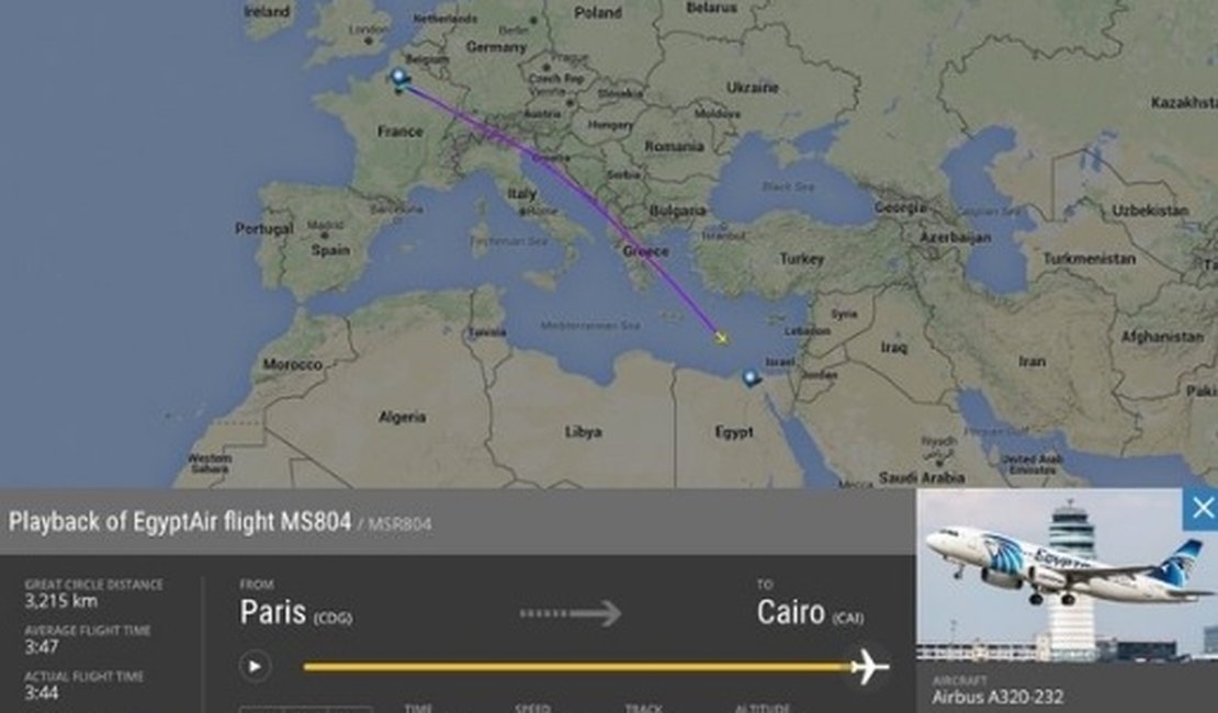 Avião da EgyptAir pode ter caído por ataque terrorista, diz ministro egípcio