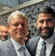 Deputado Federal Delegado Fabio Costa participa de reunião com Governador de SP, Tarcísio de Freitas