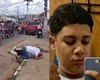 Pai se ajoelha no local em que filho foi morto pela PM; despedida foi marcada por forte comoção em Palmeira dos Índios